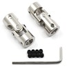 Befenybay 2 Pcs 8mm to 8mm Universal Joint Shaft Coupling