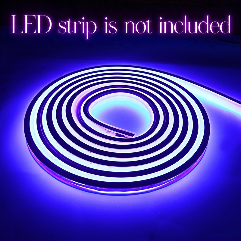 Silicone LED Channel System, 16.4FT Flexible LED Strip Light Cover,
