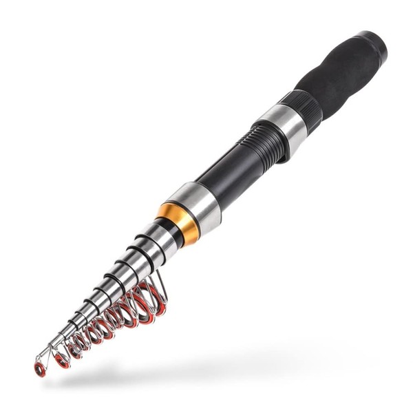 LIZHOUMIL Mini Fishing Pole, Ultra Light Telescopic FRP Fishing Rod,