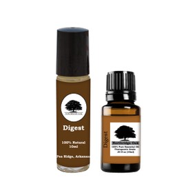 Digest Essential Oil Blend with Roller Bottle - Help Reduce Gas, Indigestion and Upset Stomach - Therapeutic Grade Full Strength for Diffuser, Roller Bottle for Topical Application