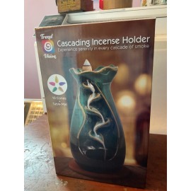 Trend Vision Cascading Incense Holder tulip top, jade 10 Cones (BS-1111)