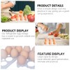 Operitacx Pack of 2 Egg Containers for Refrigerator, 6 Grid