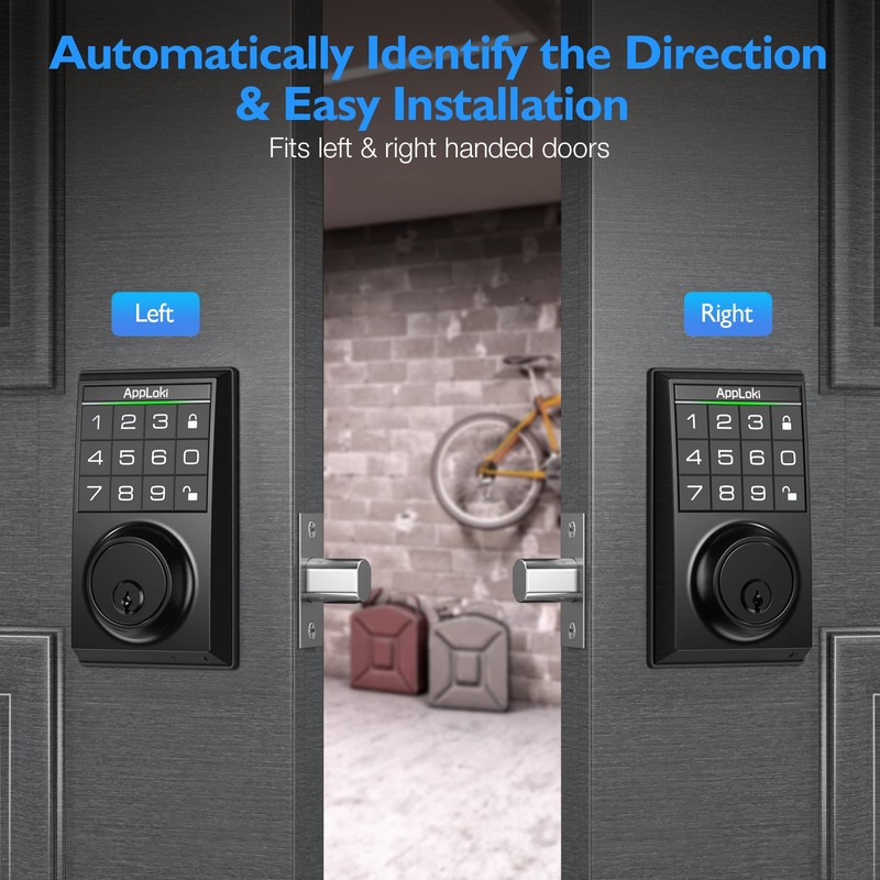 Aibocn Electronic Keypad Deadbolt Door Lock, Auto Lock, Keyed Entry