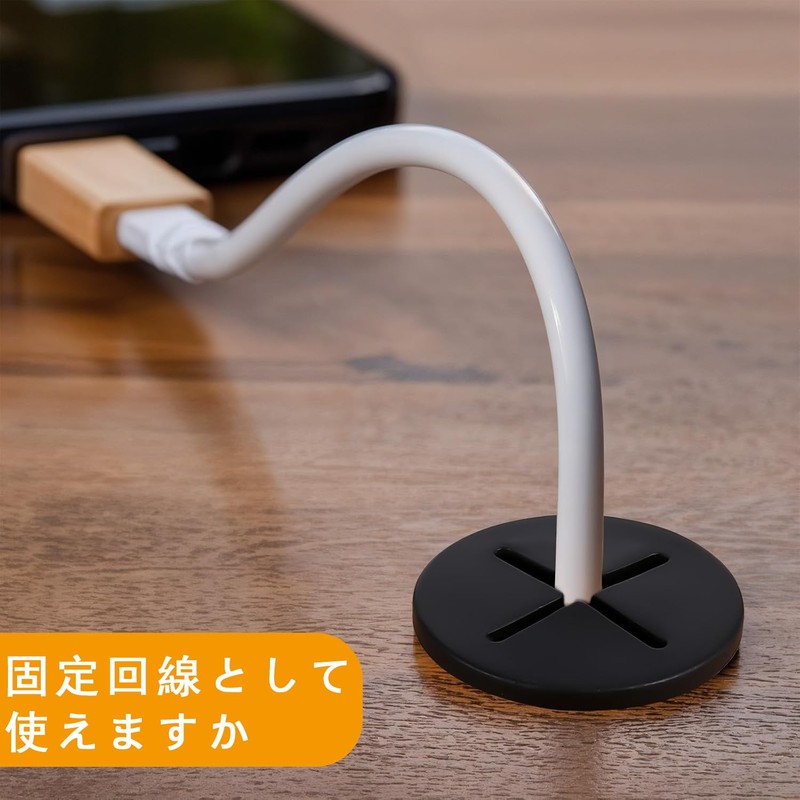 JooBsoso Desk Hole Cover (3pcs) 25mm Flexible Rubber Cable Cord