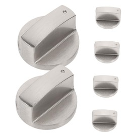 SHINEOFI 6pcs Gas Stove Knobs: Stove Knob Oven Control Button Top Burner Control Replacement Gas Range Oven Part for Home Kitchen