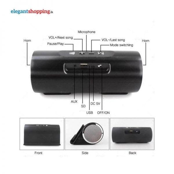 LP V9 Mobile Phone Holder Wireless subwoofer Portable Wireless Musibaby