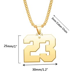 NanMuc Sports Men Number 15 Necklace Baseball/Soccer/Football/Basketball 18K Gold Plated Pendant Jewelry 3mm Chain