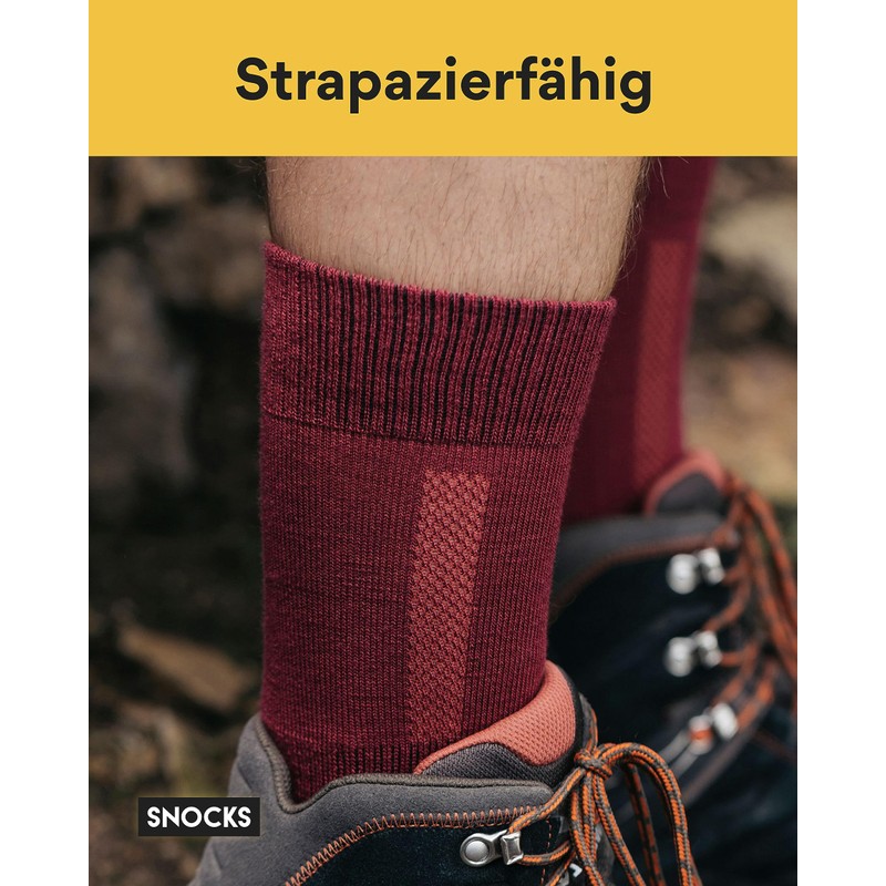 Snocks Hiking Socks for Men and Women, Breathable and Odour-Free