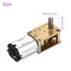 DMiotech 12V 68RPM Rated Torque 2.8 Output Shaft Length 8mm