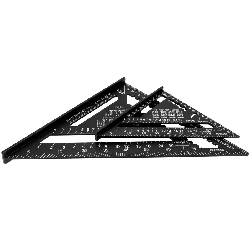 MUKCHAP 7 Inch and 12 Inch Triangle Ruler, High Precision