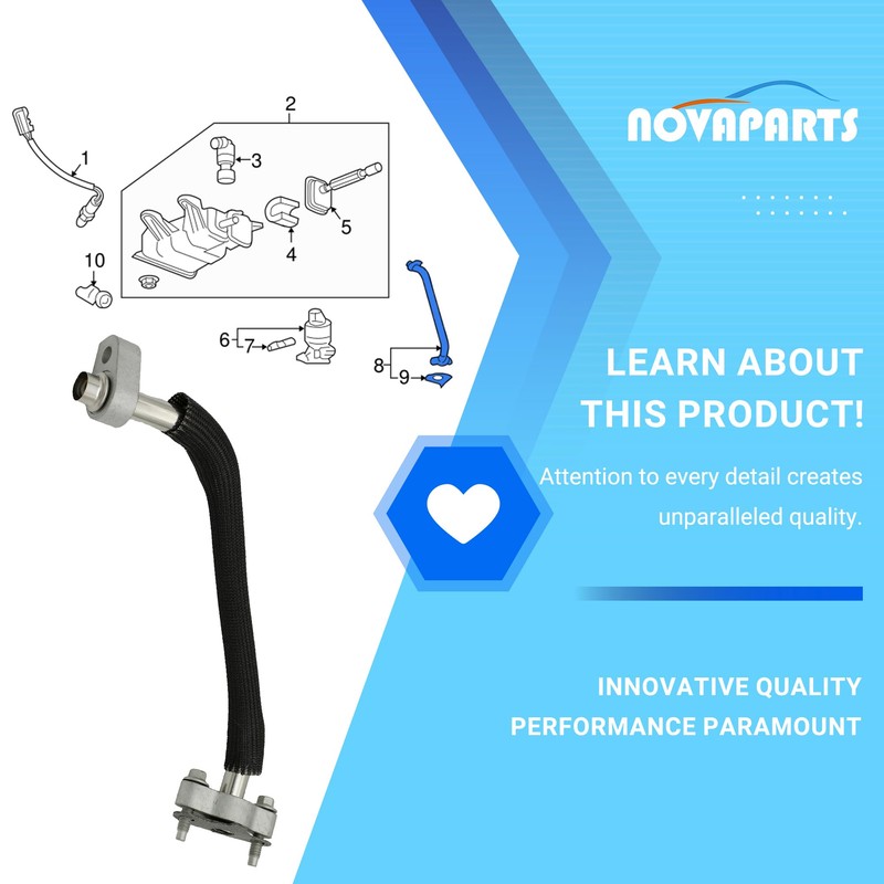 NOVAPARTS 12602507 EGR Line Pipe for 2005 2006 2007 2008