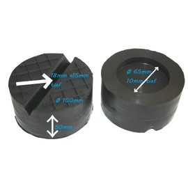 Rubber Base Diameter 50 V Groove, Waffle and Recess for Trolley Jack and Loose Stage