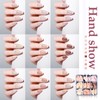U-Shinein French Press On Nails, 9 Colors French Fake Nails,