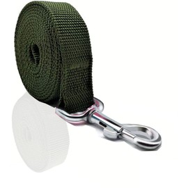 Nylon Dog Leash 4 Ft 5 Feet 6 Foot Long, Walking Training Dog Leashes for Medium Large Dogs, 1 Inch Wide (1" X 6 ft, Green)