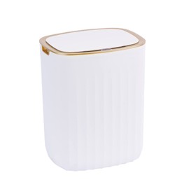 ELPHECO 3.5 Gallon Waterproof Motion Sensor Bedroom Trash Can with Lid Bathroom Decor, Bathroom Accessories Automatic Garbage Bin for Living Room Office, Golden