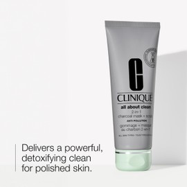 Clinique All About Clean 2-in-1 Charcoal Mask + Scrub, Cleansing Face Mask and Exfoliating Face Scrub, 3.4 fl. oz.