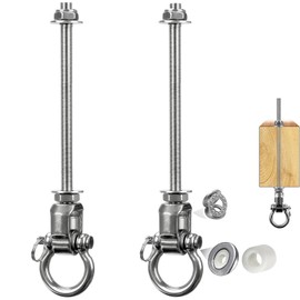 Yyiwhmy 2-Pack Heavy Duty Swing Hangers with Bearings- 304 Stainless Steel Swing Set Brackets, 1500LB Capacity for Porch Swings, Hanging Chairs, Punching Bags, Gym Equipment