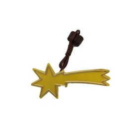 BELI-BECO 550 Komet - Stern gelb für Krippe mit Beleuchtung - Krippenbeleuchtung - Kunststoff - klare Glühlampe E 5,5-4,5 V - 0,2A (30 mm)