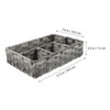 TOVINANNA Bathroom Storage Holder Woven Basket Organizer for Cosmetics Makeup