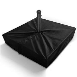Patio Umbrella Base Cover for Outdoor Umbrella Base,Heavy Duty 600D Waterproof Anti-UV,30"L x 30"W x 5"H,Outside Square Umbrella Stand Base Covers（Black）