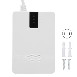 Gas Leak Alarm with Indicator Light ABS Voice Sensor for Household Security 90‑240VUK Plug