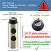 PULL Down kitchen faucet head replacement 2-Function sink faucet head