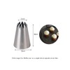 Extra Large Piping Nozzles,Closed Star Decorating Nozzles for Shells,Fleur de