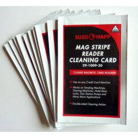 Suzo Happ Cleaning Card for Mag Stripe Card Readers Lot/12