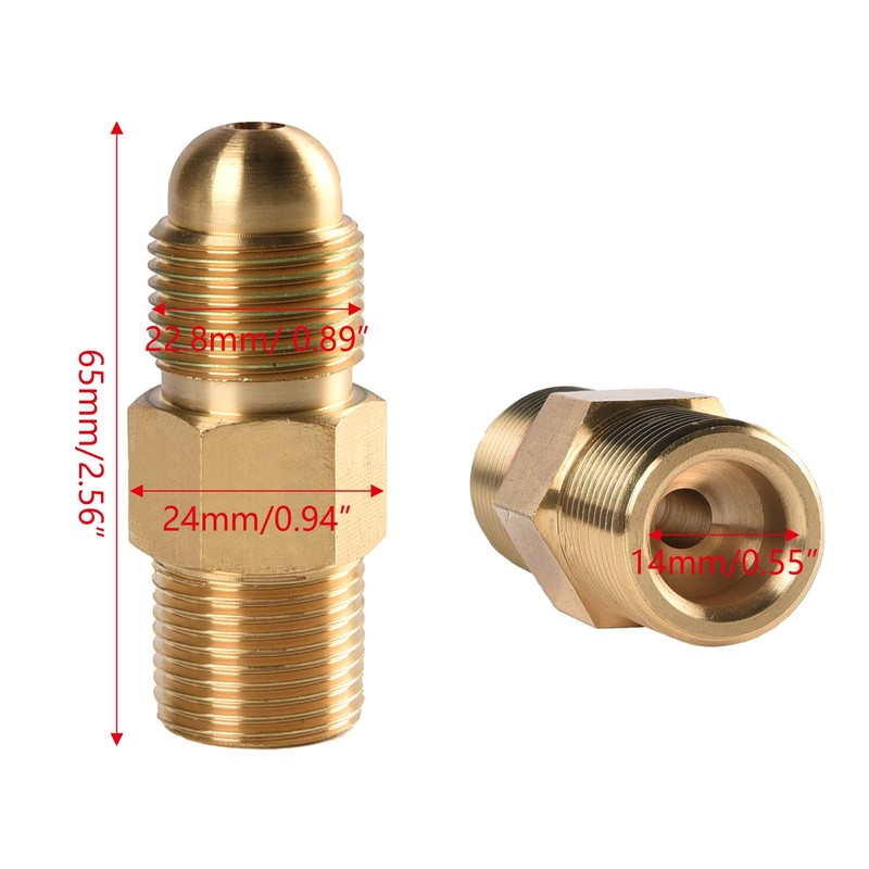 Argon Adaptor G5/8 to G5/8 CO2 Adapter to fit a