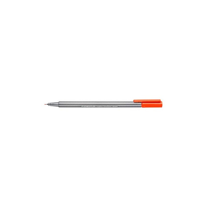Staedtler triplus Fineliner 334–201, triangular barrel, Metal-Encased tip, approx. 0.3