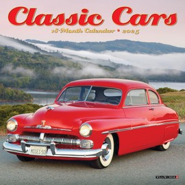 Willow Creek Press Classic Cars Monthly Mini 2025 Wall Calendar (7" x 7")