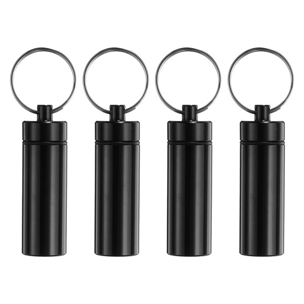 sourcing map 4 Pcs Metal Toothpick Holder, Reusable Toothpick Case