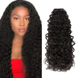 Anrosa Tape In Kinky Curly Hair Extensions Human Hair Natural Black 1B Color 14 inch 3B 3C Jerry Curly Tape in Hair Extensions Human Hair Black Women 20pcs 50g