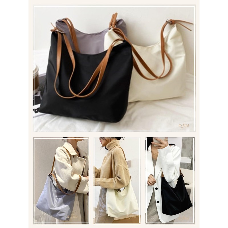 a-fua Women's Shoulder Bag, One Shoulder, Tote Bag, Simple, Neat,