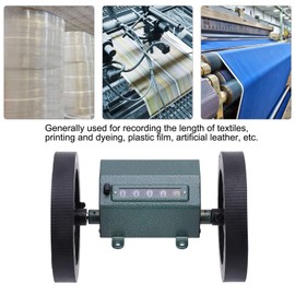 KUIDAMOS Roll Type Length Meter Counter 5-Digit, Meter and Yard Unit, Roller-Type Counting Machine Length Measuring Machine for Recording Textiles, Printing and Dyeing, etc. (Code Counter)