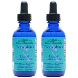 Eidon Ionic Minerals Electrolytes - Liquid Electrolyte Drops, Ionic Mineral Supplement to Add to Water, Replenish & Balance The Electrolyte Equilibrium, Hydration Support, Sugar Free - 2 oz, 2 Pack