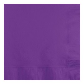 Creative Converting Amethyst Beverage Napkin, 50 Count, Purple, Pieces (318930)