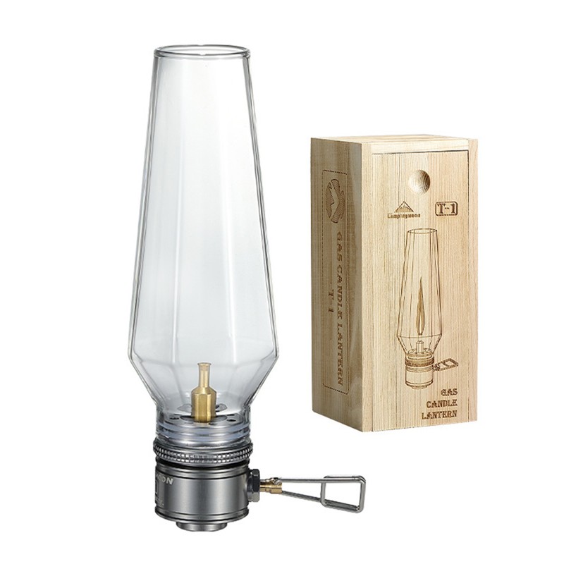 Outdoor Gas Candle Lamp Tent Lantern Light for Backpacking Camping