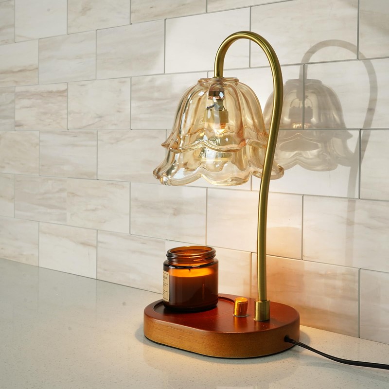 Vamos Tile 100-Piece Glossy Wooden Marble Grain Peel and Stick