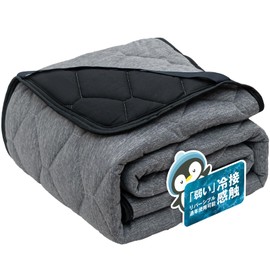 Sun Deco Bed Pad, Single, Cooling Feel, Made with Mighty Top Padding, For Summer, Bed Pad, Washable, Boa Sheets, Antibacterial, Odor-Resistant, Mite-Resistant Treatment, All Seasons, Includes Elastic