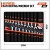 HORUSDY Ratcheting Wrench Set | 48-Piece | Cr-V Steel |