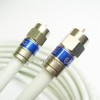 3ft White Solid Copper RG6 Cable 18AWG CORE 3Ghz 75