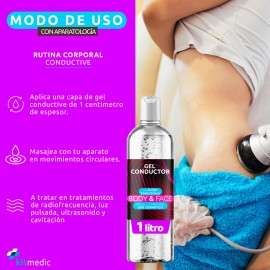 Gel Conductor Acido Hialurónico Antiedad Corporal Facial 1lt