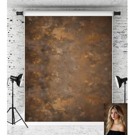 Kate Abstract Brown Vintage Texture Backdrop Photo Background Studio Props,7x5ft