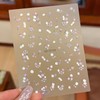 Flower Nail Art Stickers Spring 5D Self-Adhesive Stickers Decals Embossed