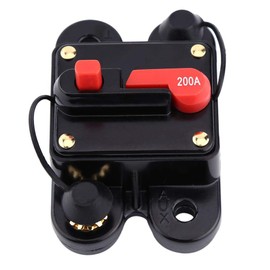 12V 24V DC Car Reset Circuit Breaker for Car Marine Boat Bike Stereo Audio Circuit Breaker Reset Fuse Self Test 80A - 300A (200A)