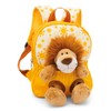 NICI Children's Backpack Yellow 2 in 1 with Cuddly Toy