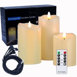 Velas recargables sin llama, Velas Eléctricas Sin Llamas, Velas Led, Velas Electricas, Porta Velas Decorativas para Recuerdos, Cumpleaños, para Decoraciones Navideñas en Hogar, Bodas, Fiestas, Pascua