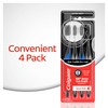 Colgate Gum Health Charcoal Adult Manual Toothbrush, Ultra Soft, 4