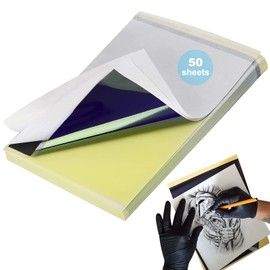 Tattoo Transfer Paper, Rayyl 50 Sheets Tattoo Stencil Paper A4 Sizes 4 Layers Temporary Tattoo Paper for Printer